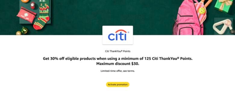 Amazon Citi ThankYou points