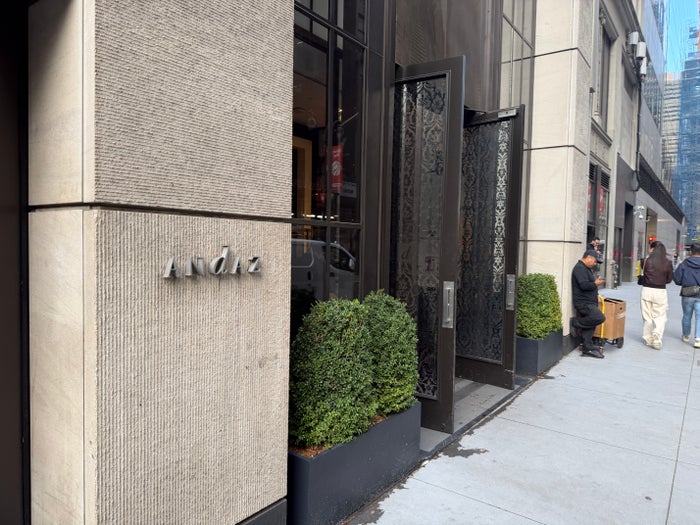 Andaz Fifth Avenue Front Door Close Up
