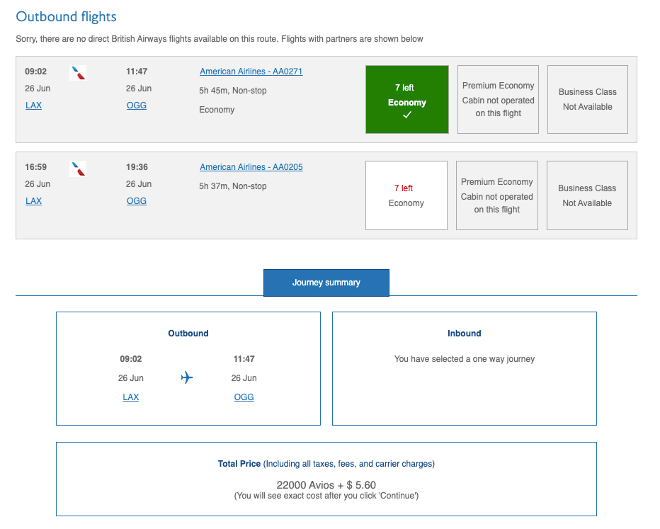 Avios Hawaii awards Avios Hawaii awards