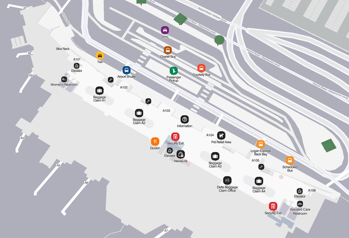 Boston Logan International Airport Terminal A Baggage Claim