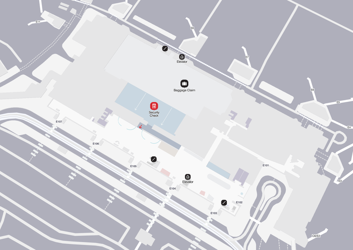 BOS Terminal E Level 1 Boston Logan International Airport Terminal E Arrivals