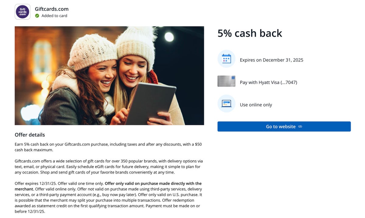 Chase Offer Giftcards