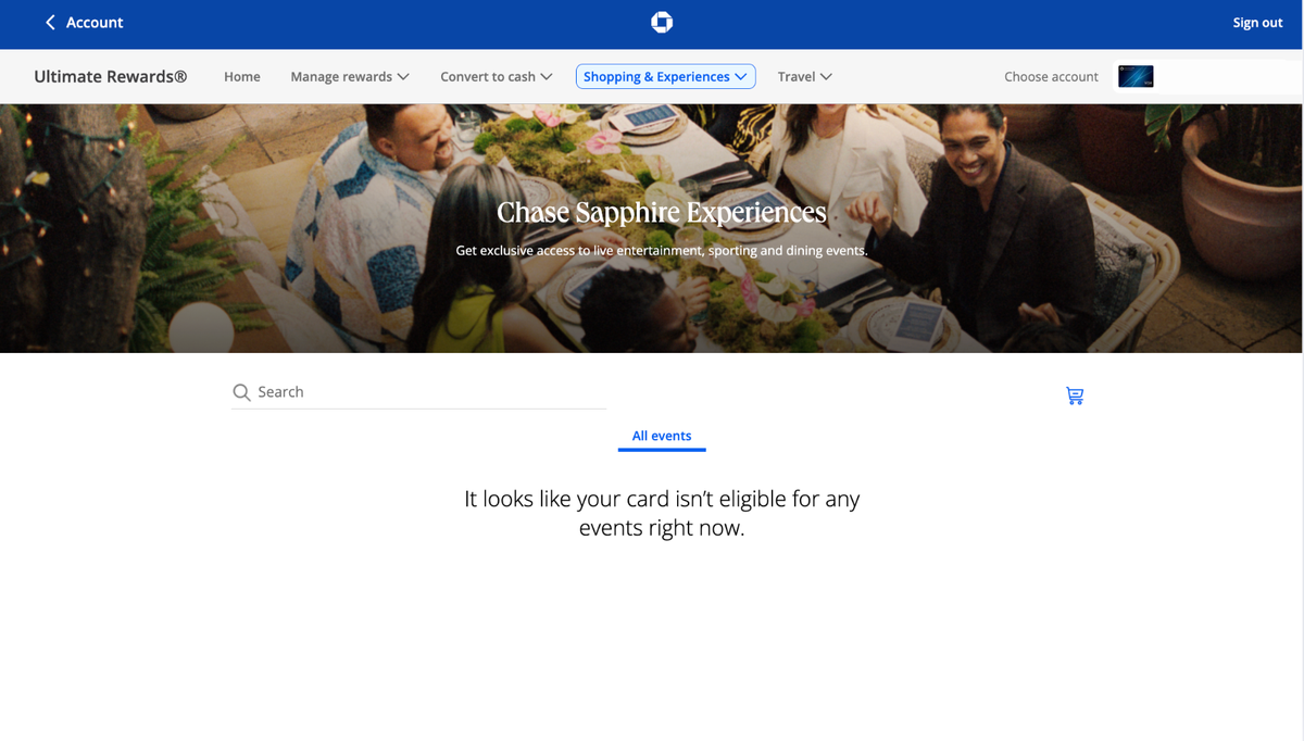 Chase Sapphire Experiences Chase Sapphire Experiences
