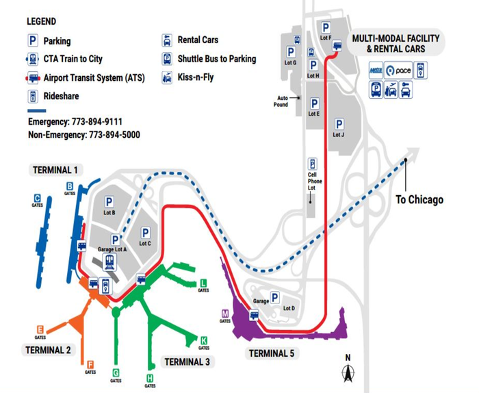 Chicago O Hare International Airport Bus Shuttle Center Chicago OHare International Airport Ground Transportation