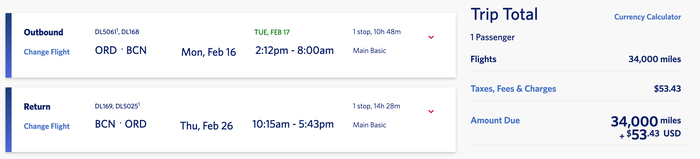 Delta SkyMiles 34k miles round trip U.S. to Europe Delta SkyMiles 34k miles round trip U.S. to Europe