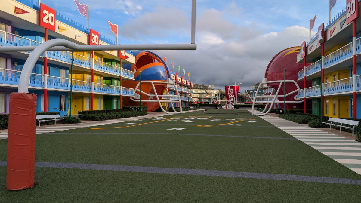 Disney's All Star Sports Resort football field