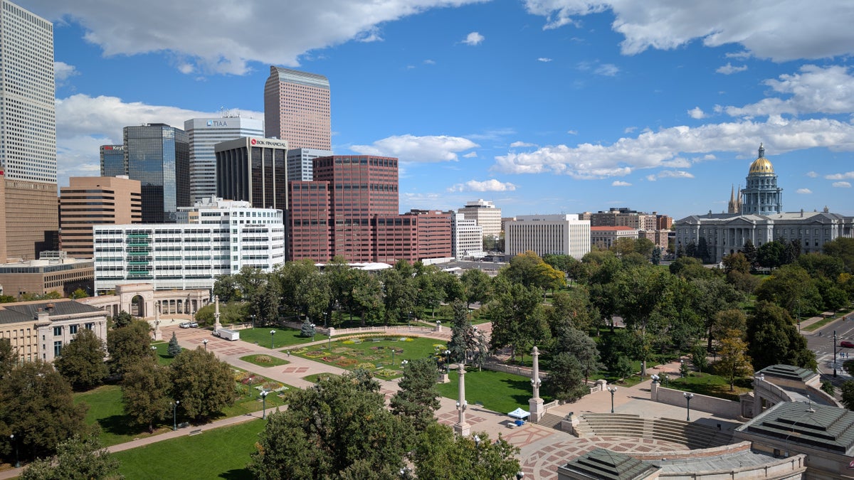 Downtown Denver from the Denver Art Museum