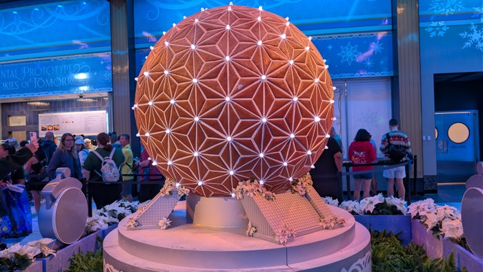 EPCOT International Festival of the Holidays Spaceship Earth gingerbread