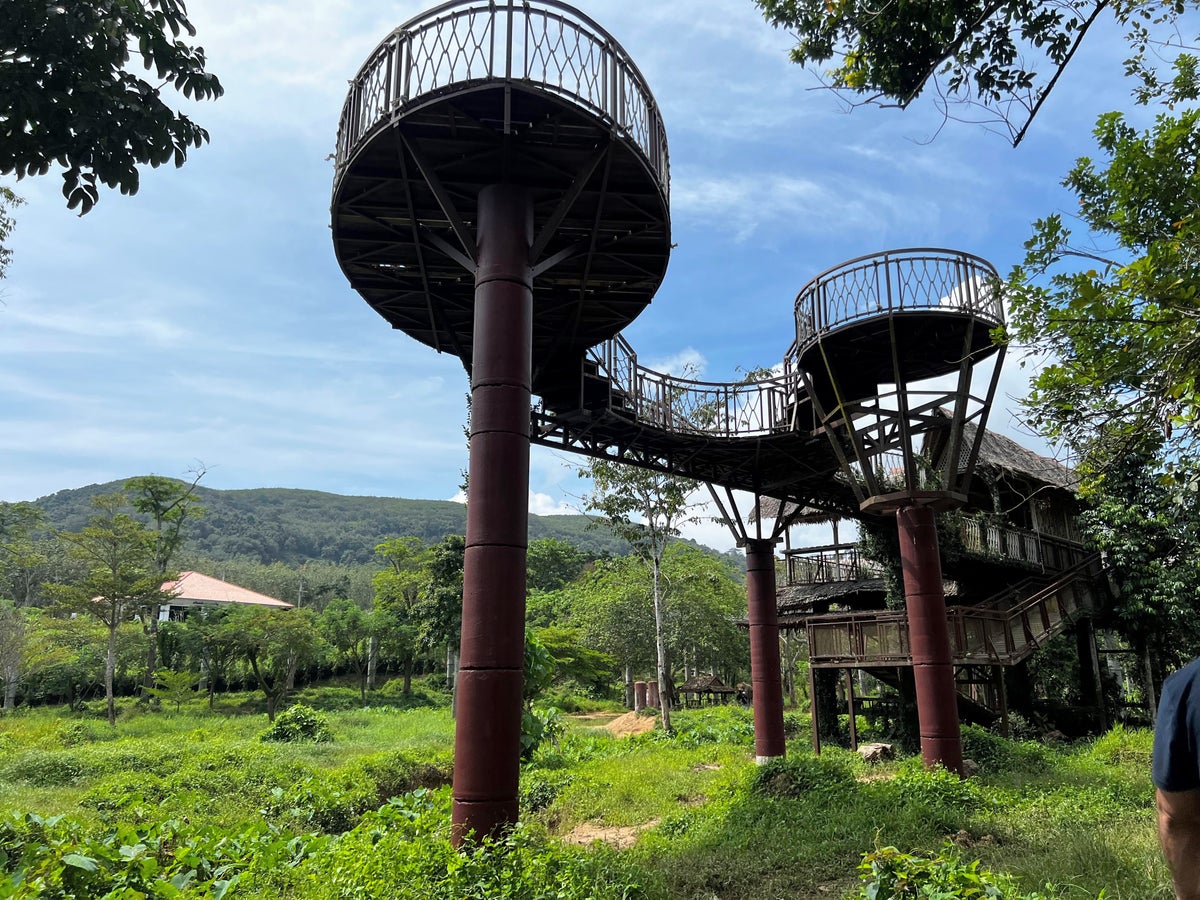 Elevated walkway at Phuket Elephant Sanctuary