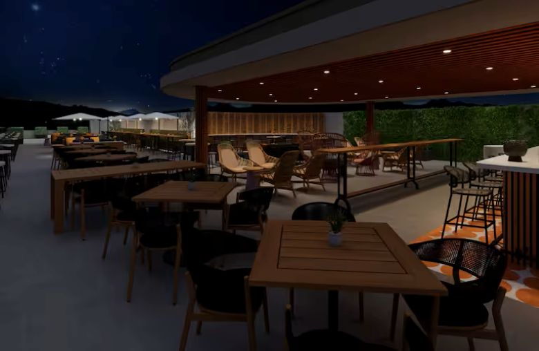 Hilton Arcadia Los Angeles rooftop bar Hilton Arcadia Los Angeles rooftop bar