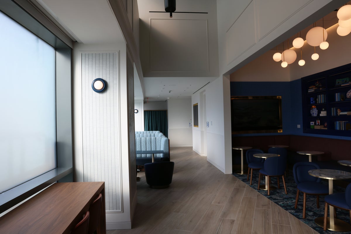 JetBlue JFK lounge BlueHouse first floor natural lighting