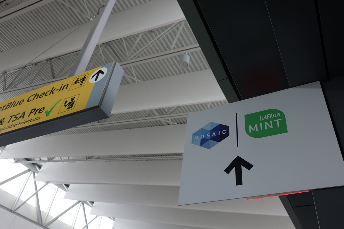 JetBlue Mosaic Mint sign JFK