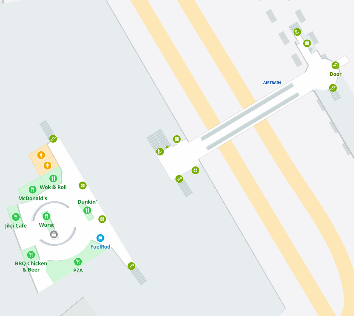 John F Kennedy International Airport Terminal 1 level 4