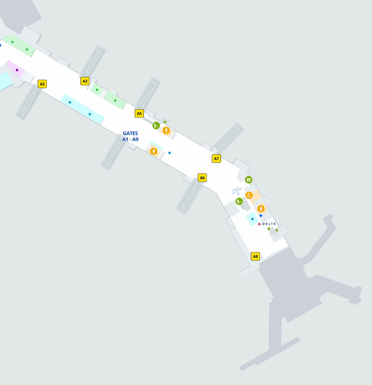 John F Kennedy International Airport Terminal 4 concourse A