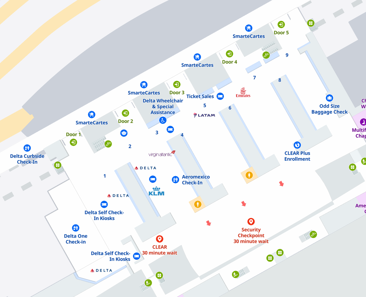 John F Kennedy International Airport Terminal 4 level 4