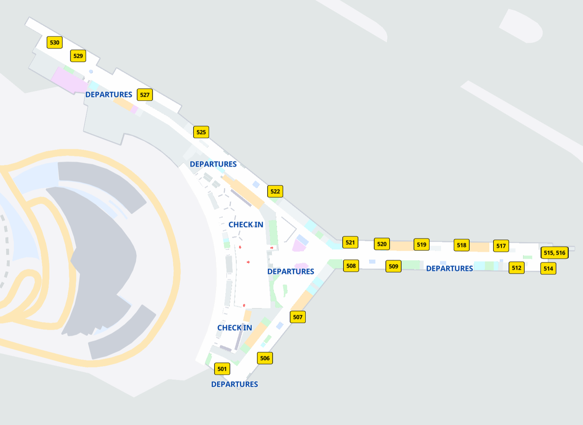 John F Kennedy International Airport Terminal 5 level 3