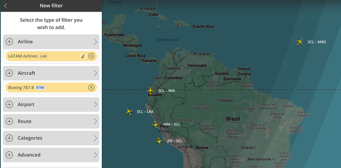 LATAM Boeing 788 Dreamliner FlightRadar24
