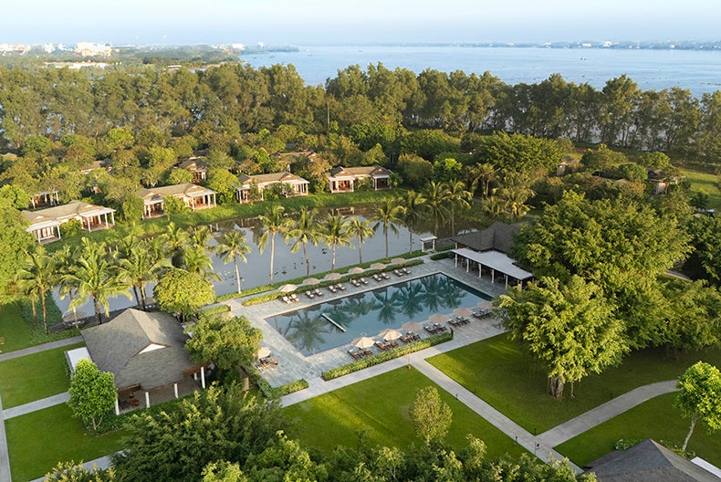 The pool at the Legacy Mekong, Can Tho. Image Credit: Marriott