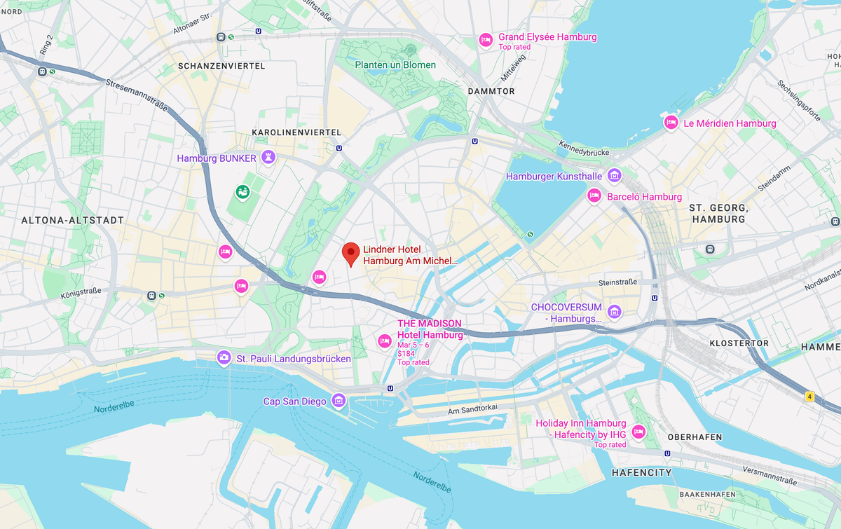 Lindner Am Michel Hamburg JdV Hyatt location Lindner Am Michel Hamburg JdV Hyatt location