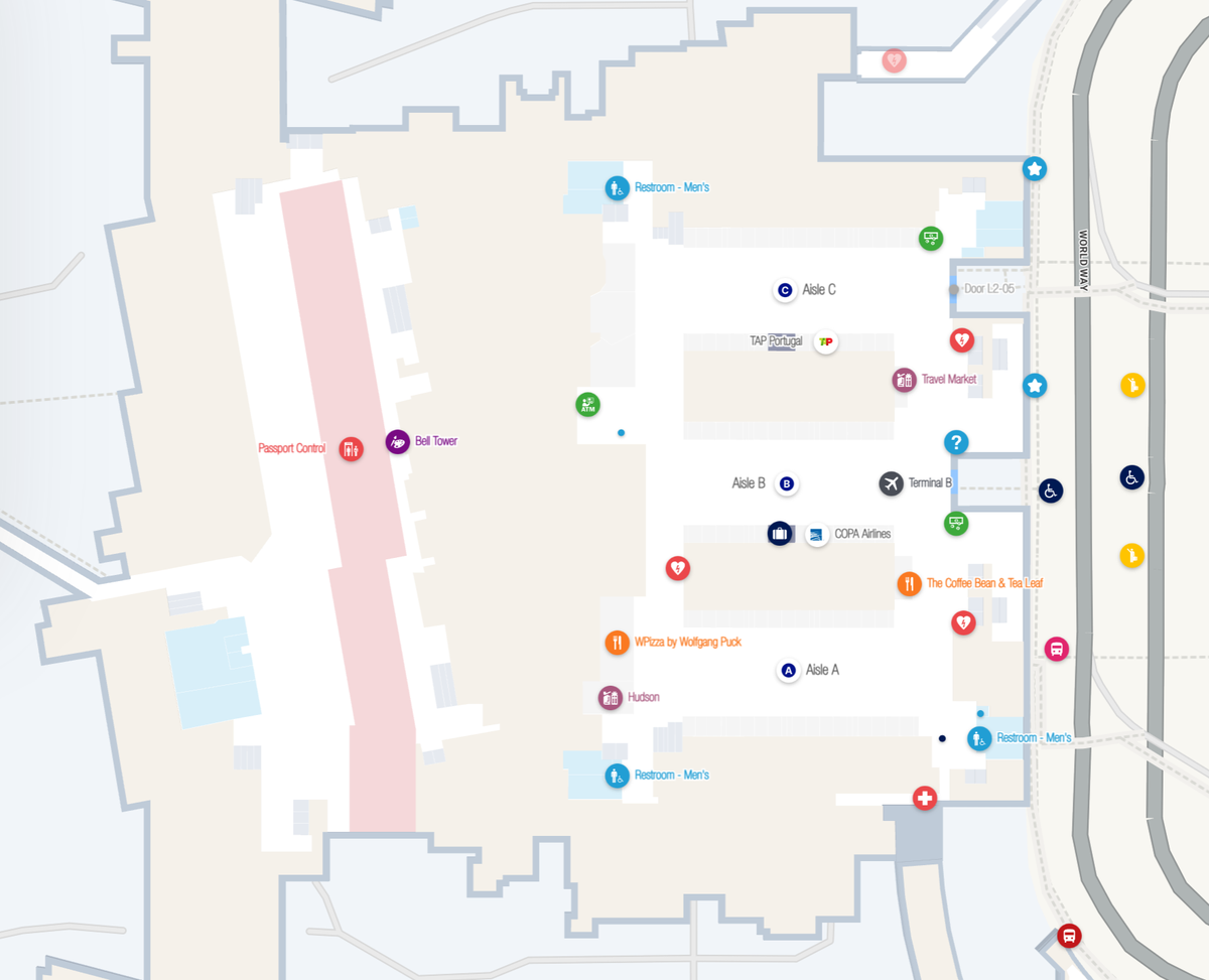 Los Angeles International Airport International Terminal B Check in