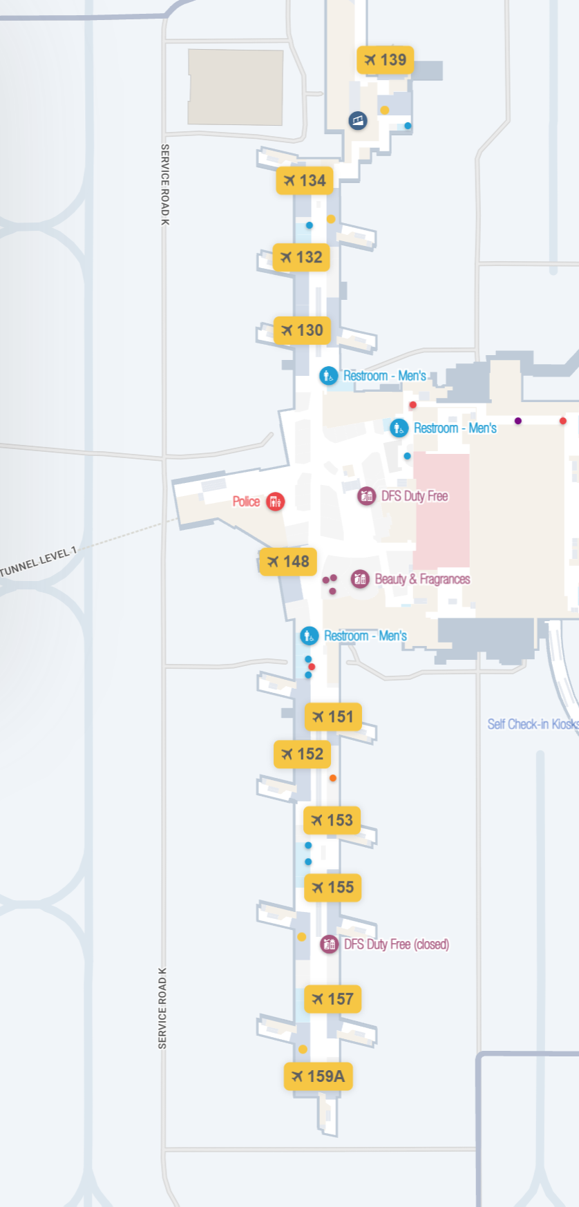 Los Angeles International Airport International Terminal B Departures