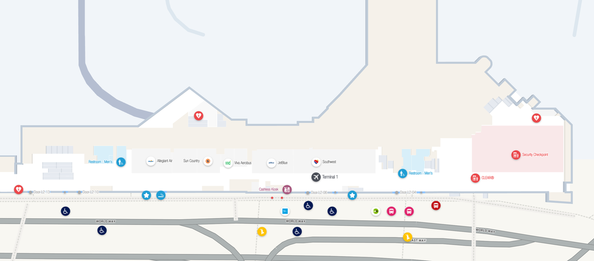 Los Angeles International Airport Terminal 1 Checkin