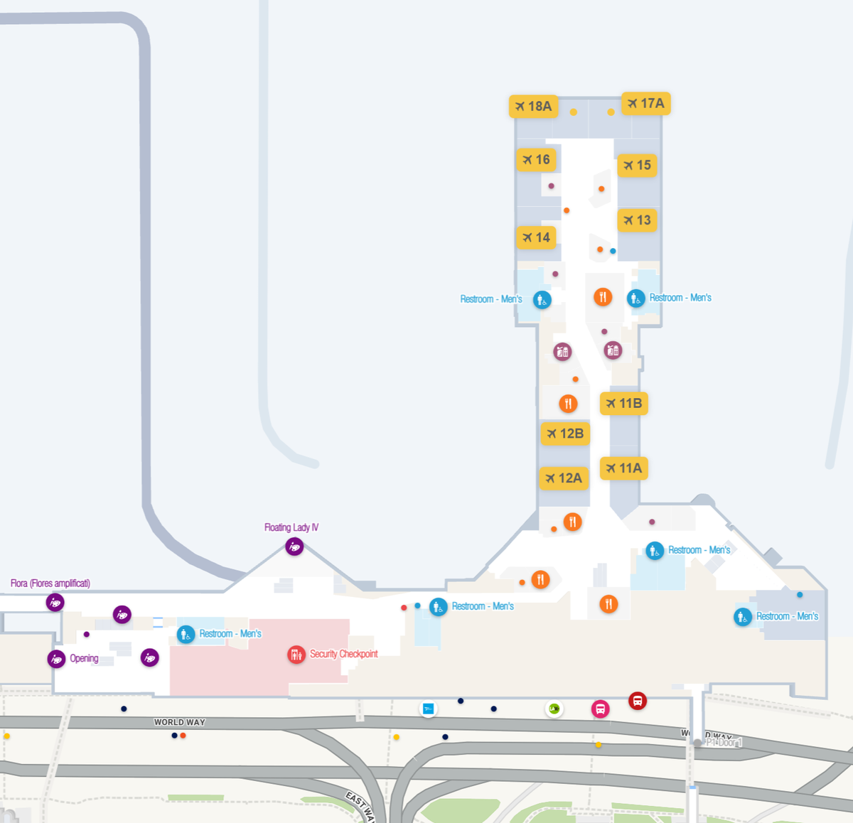 Los Angeles International Airport Terminal 1 Departures