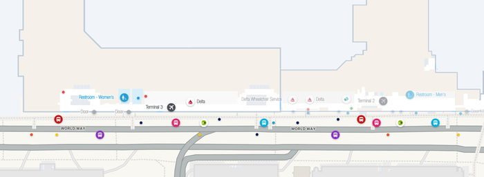 Los Angeles International Airport Terminal 3 Level 2 Ticketing Los Angeles International Airport Terminal 3 Checkin