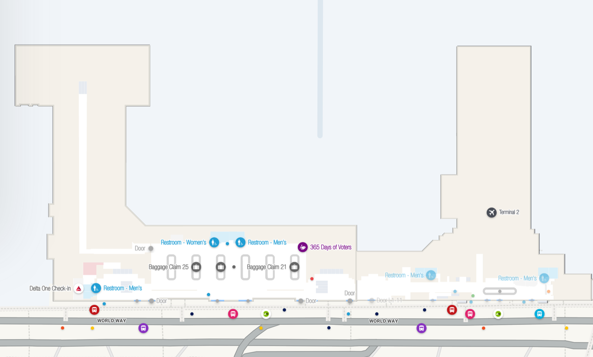 Los Angeles International Airport Terminal 3 arrivals