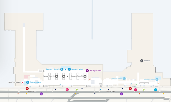 Los Angeles International Airport Terminal 3 Level 1 Baggage Claim Los Angeles International Airport Terminal 3 arrivals
