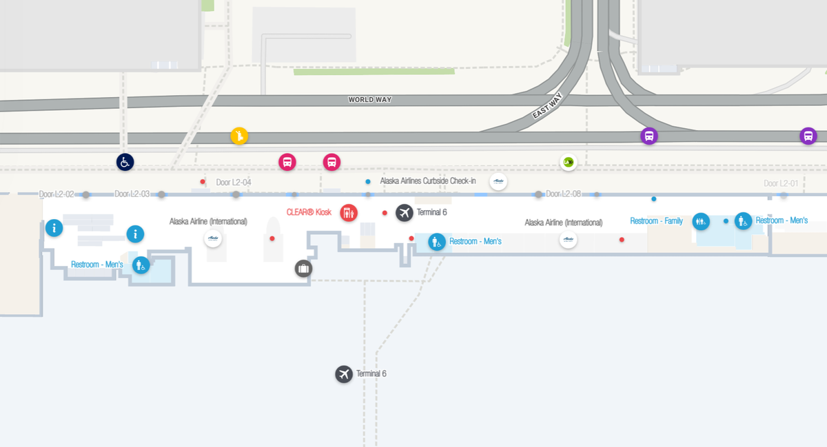 Los Angeles International Airport Terminal 6 check in
