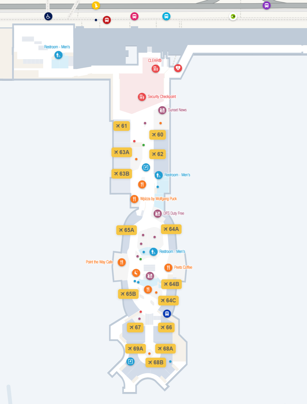 Los Angeles International Airport Terminal 6 departures