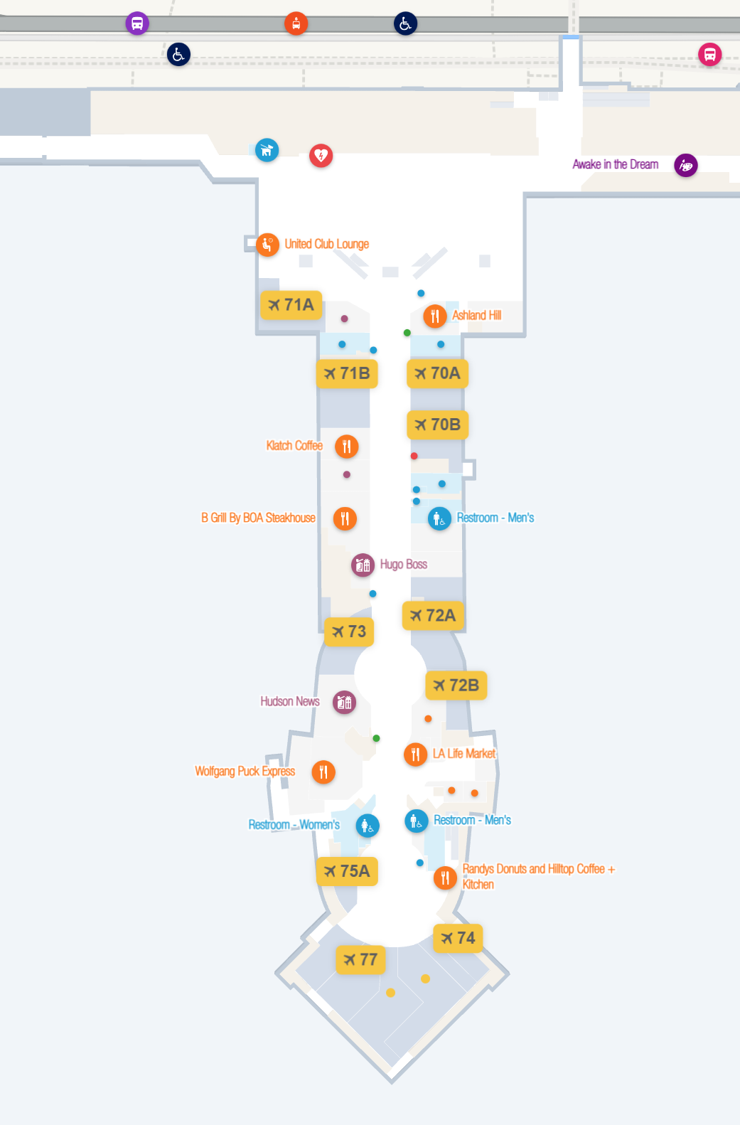 Los Angeles International Airport Terminal 7 Departures