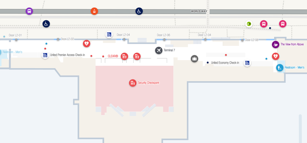 Los Angeles International Airport Terminals 7 and 8 check in