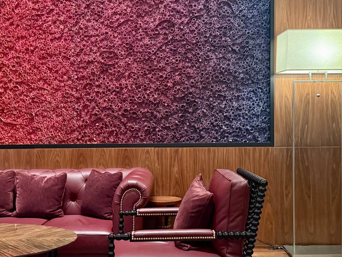 Park Hyatt London River Thames Nine Elms Lounge purple