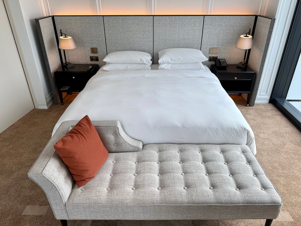 Park Hyatt London River Thames bed from above 1