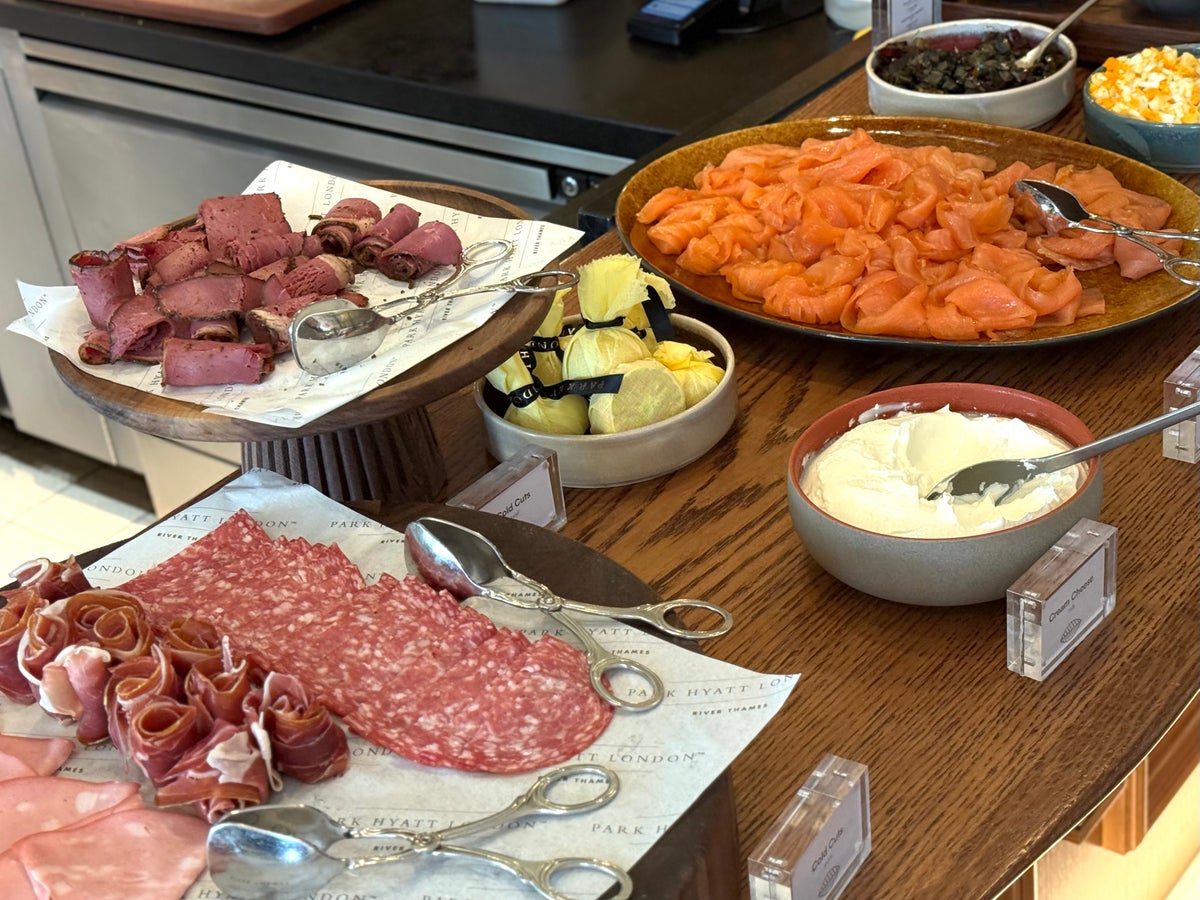 Park Hyatt London River Thames breakfast cold cuts 1