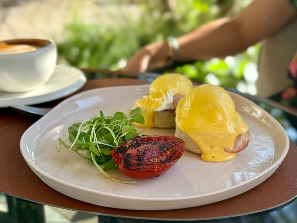 Park Hyatt London River Thames breakfast eggs