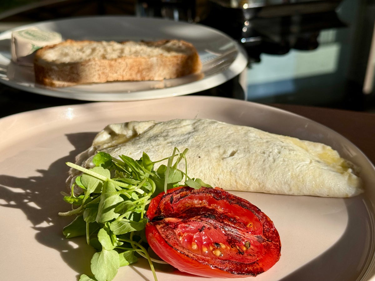 Park Hyatt London River Thames breakfast omelette