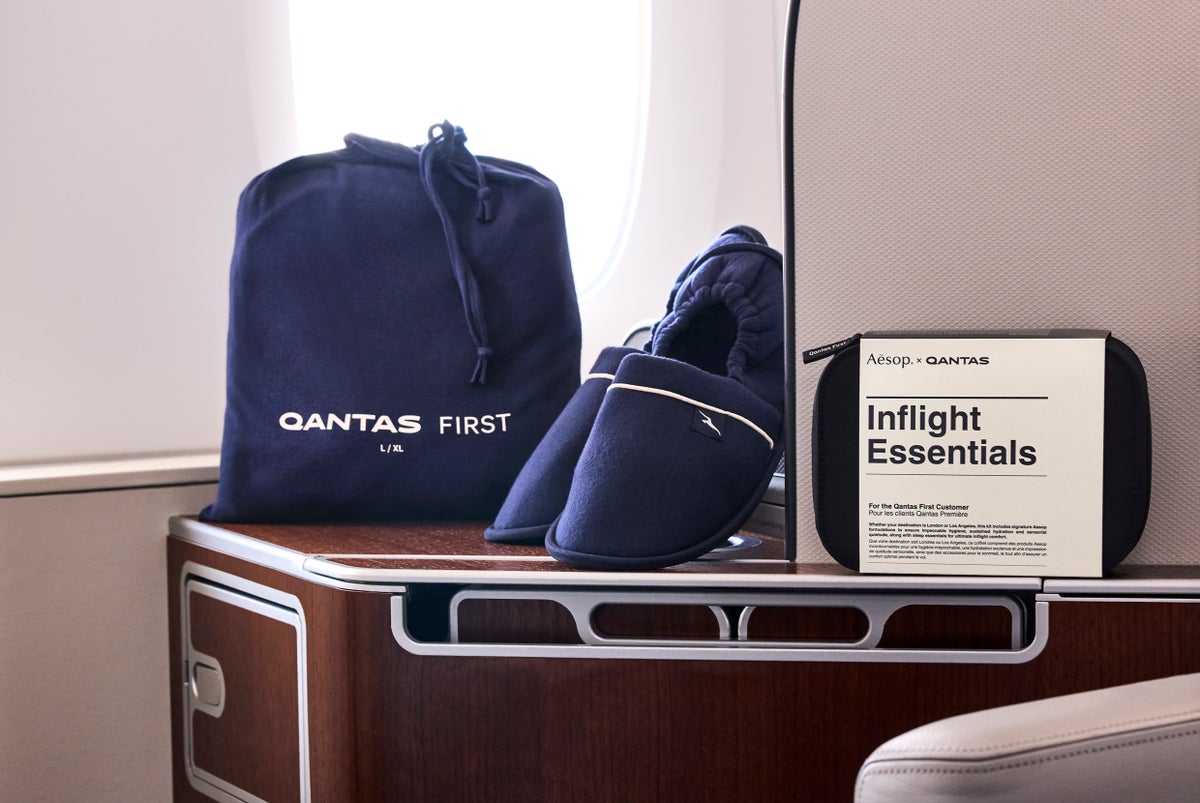 Qantas First Pajamas Aesop Amenity Kit Qantas First Pajamas Aesop Amenity Kit