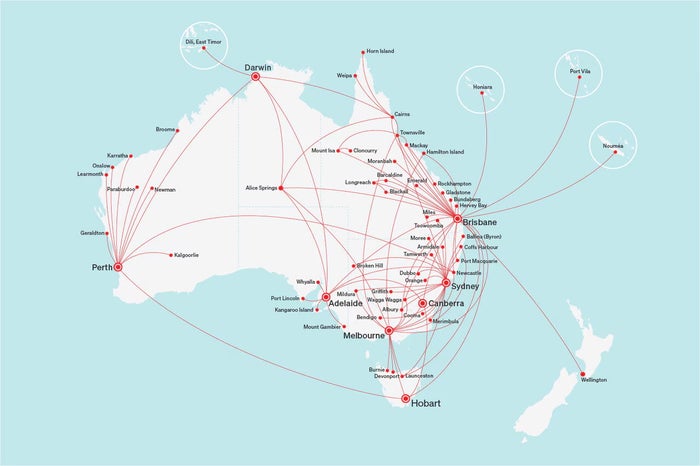 QantasLink route network