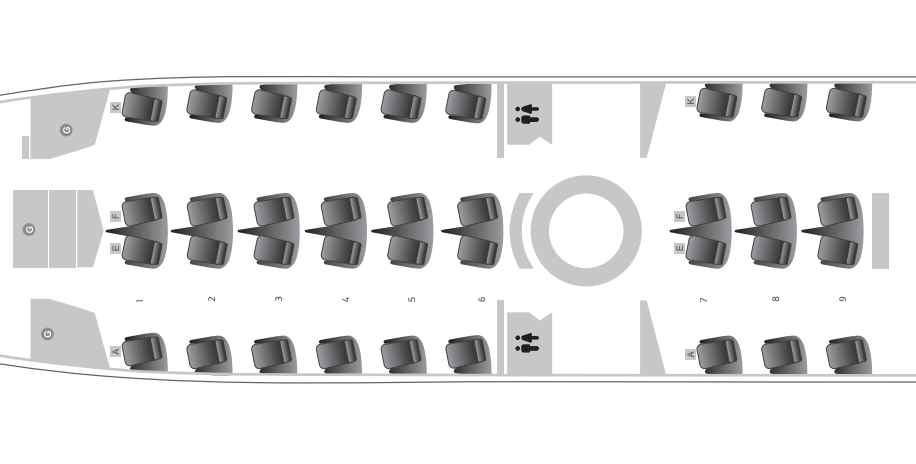 Qatar Airways A350 900 non Qsuite seat map Qatar Airways A350 900 non Qsuite seat map