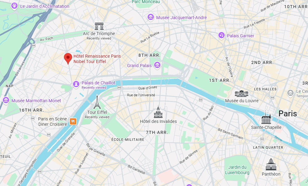 Renaissance Paris Nobel Tour Eiffel Hotel Google Maps Renaissance Paris Nobel Tour Eiffel Hotel Google Maps