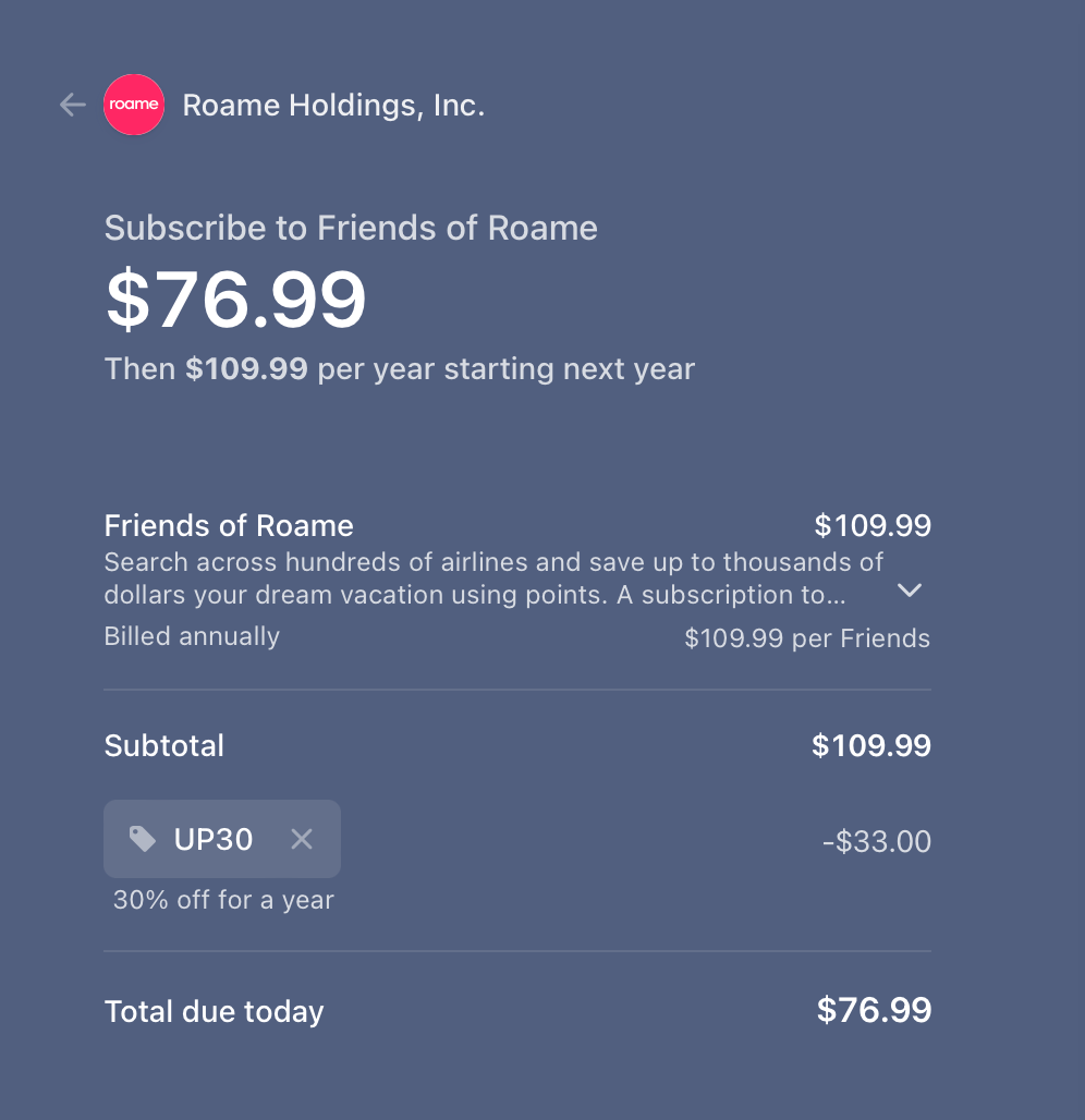 Roame Promo Code UP30 Roame Promo Code UP30