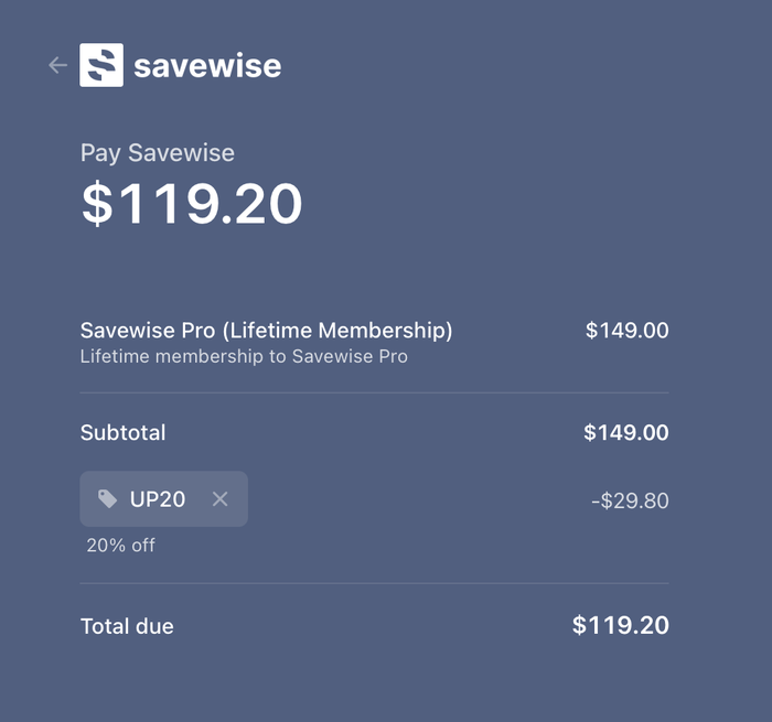 Savewise promo code Savewise lifetime membership with promo code