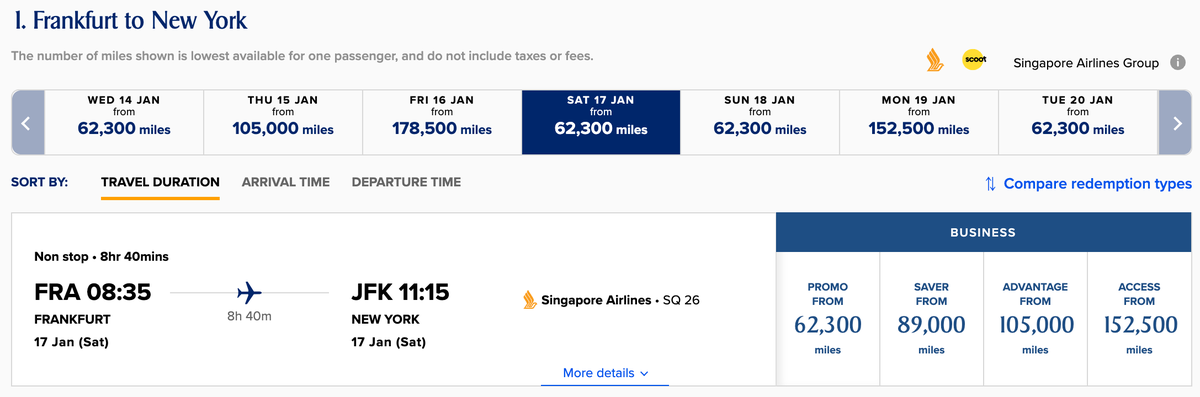 Singapore Spontaneous award Jan 2026 FRA JFK
