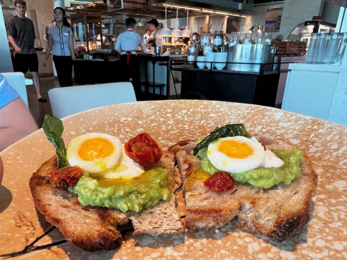 St Regis Bangkok avocado toast
