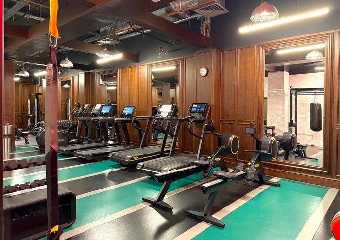 Virgin Hotels London Shoreditch gym cardio Virgin Hotels London Shoreditch gym cardio
