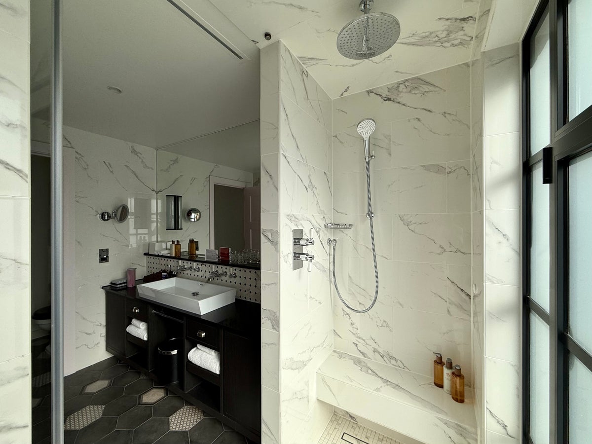 Virgin Hotels London Shoreditch inside the shower