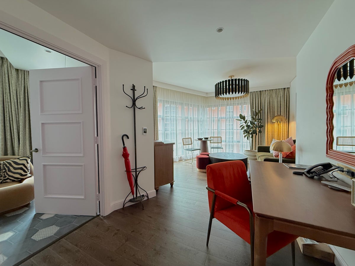 Virgin Hotels London Shoreditch living space wide angle